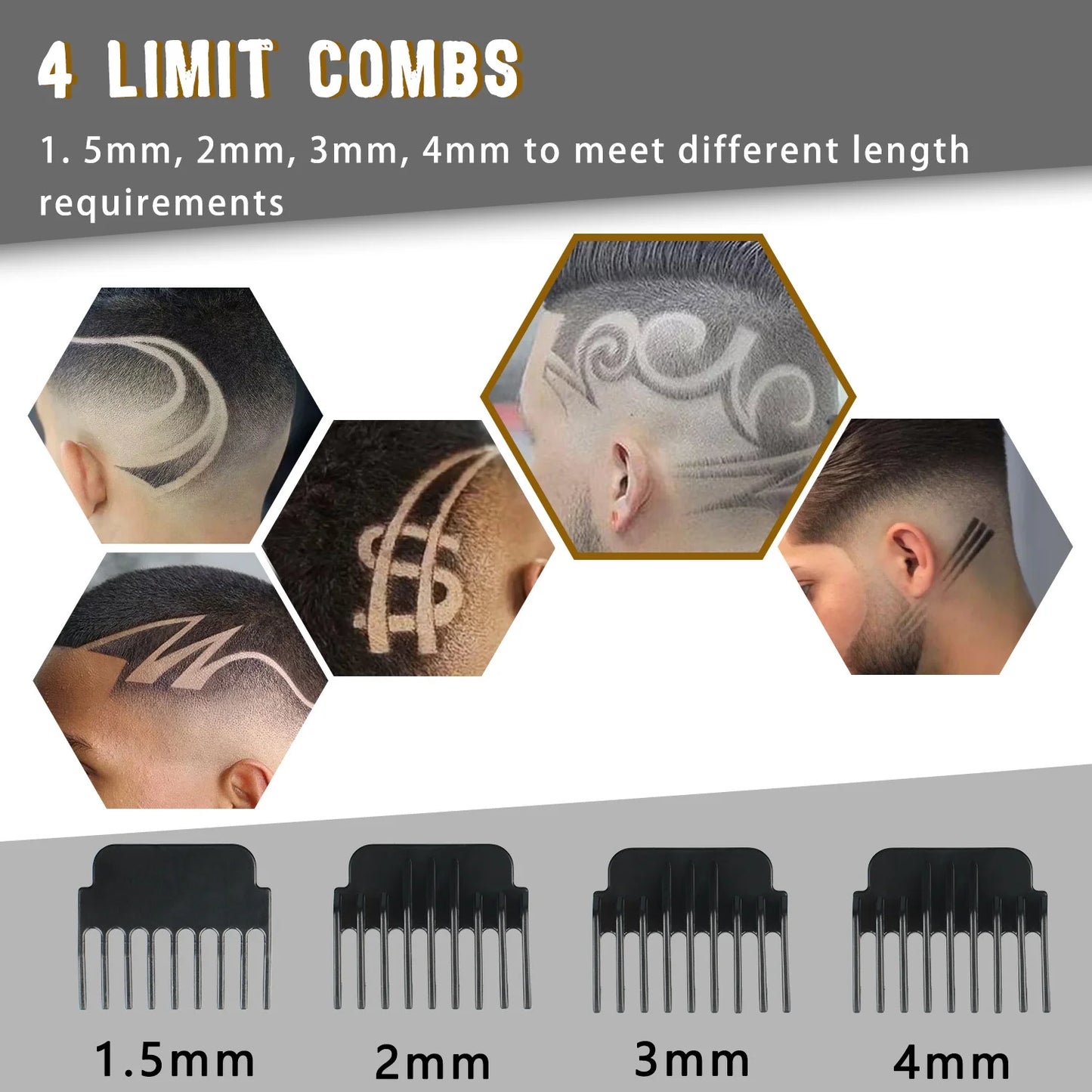 Hair Clippers Cordless Haircut Cutting Trimmers for Men, T9